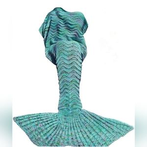 Mermaid Tail Blanket Crochet Mermaid Blankets Warm Soft Handmade great for kids!